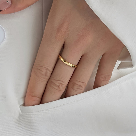 18k Gold-Plated Valéur Stacker Ring