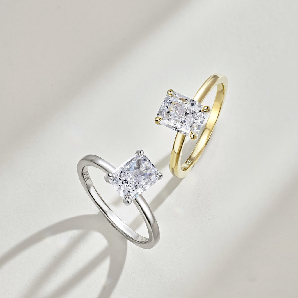 18k Gold Plated 2.0ct ‘Monroe’ Solitaire Ring