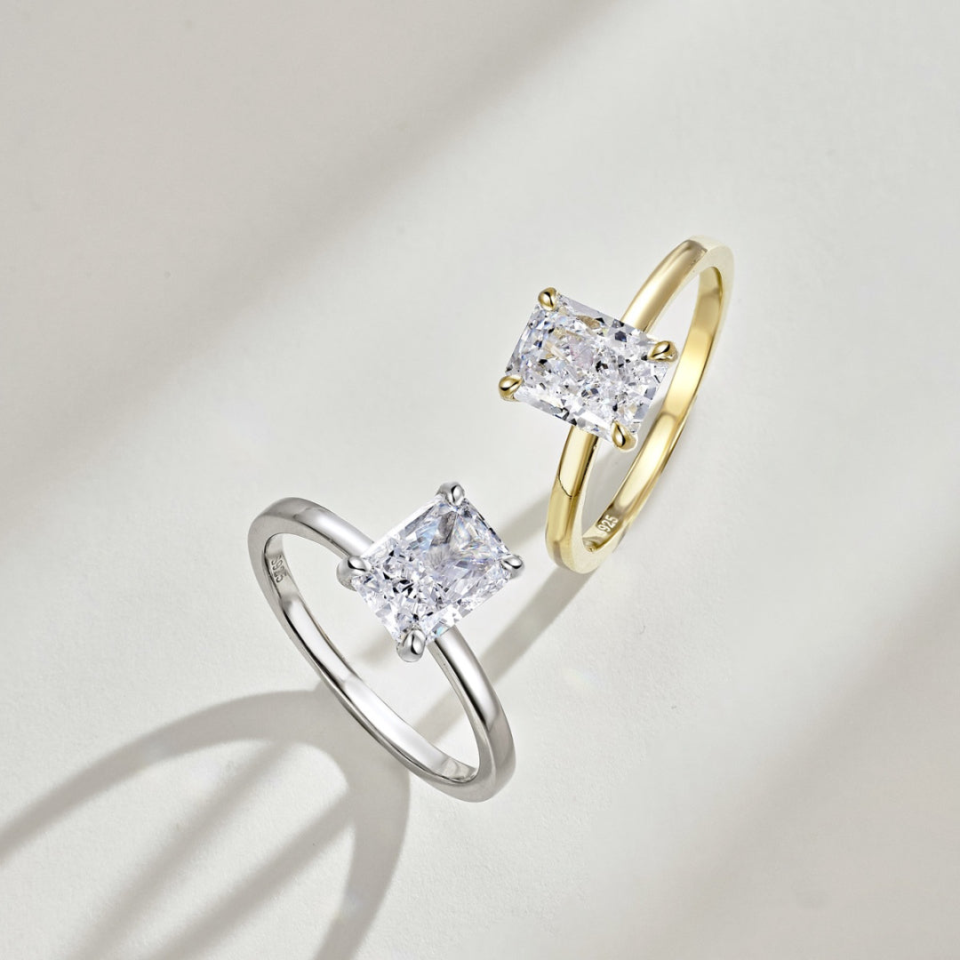 18k Gold Plated 2.0ct ‘Monroe’ Solitaire Ring
