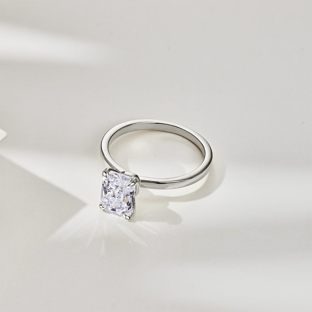 Sterling Silver 2.0ct ‘Monroe’ Solitaire Ring