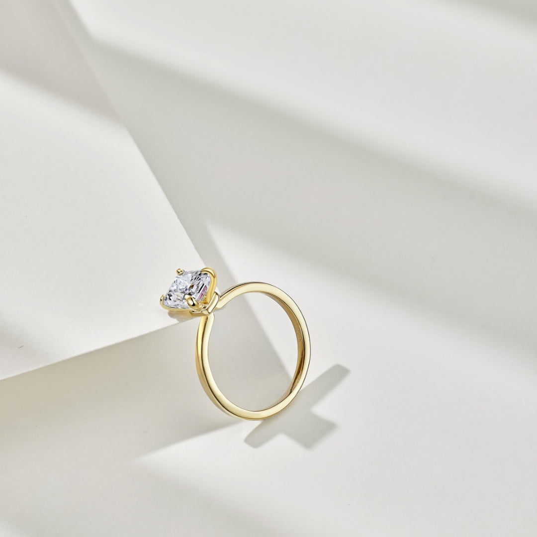 18k Gold Plated 2.0ct ‘Monroe’ Solitaire Ring
