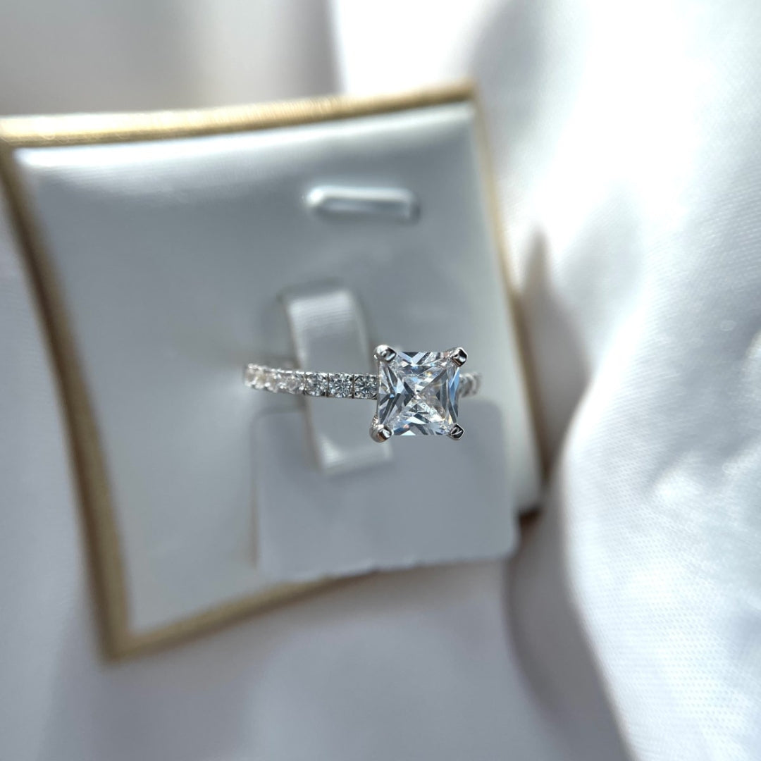1.5ct Princess Cut ‘Cleo’ Ring