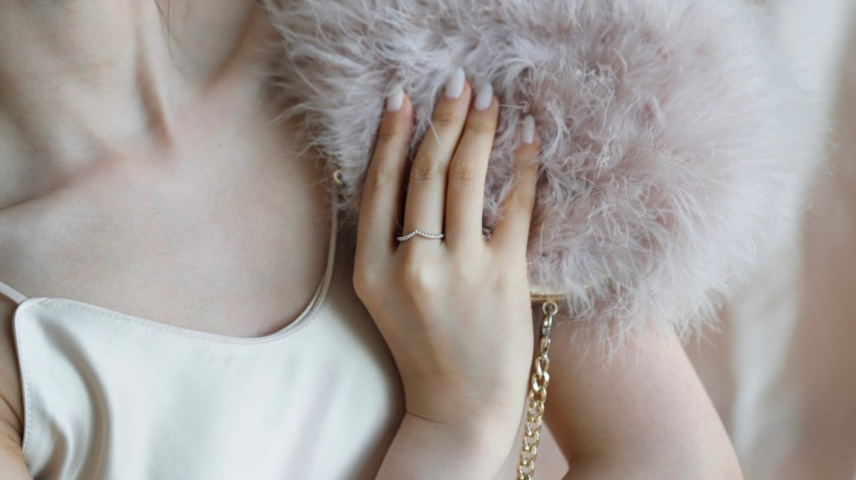 Sterling Silver ‘Luna’ Wishbone Ring