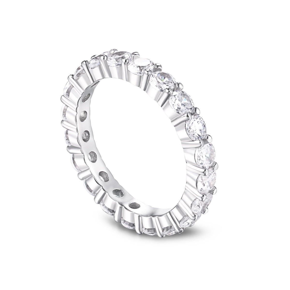 Sterling Silver ‘Cara’ Eternity Ring