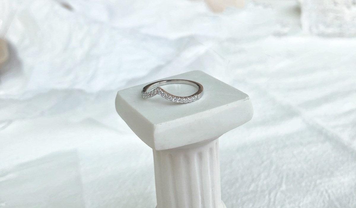 Sterling Silver ‘Luna’ Wishbone Ring