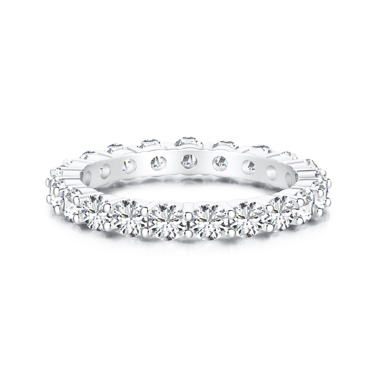 Sterling Silver ‘Cara’ Eternity Ring