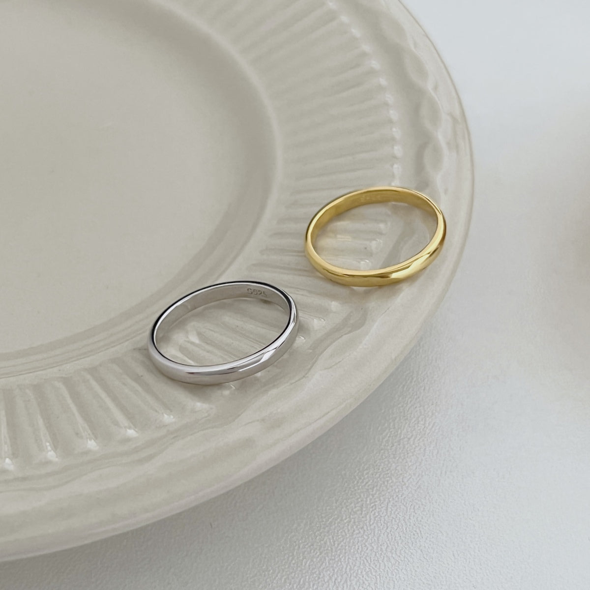 18k Gold-Plated Valéur Stacker Ring