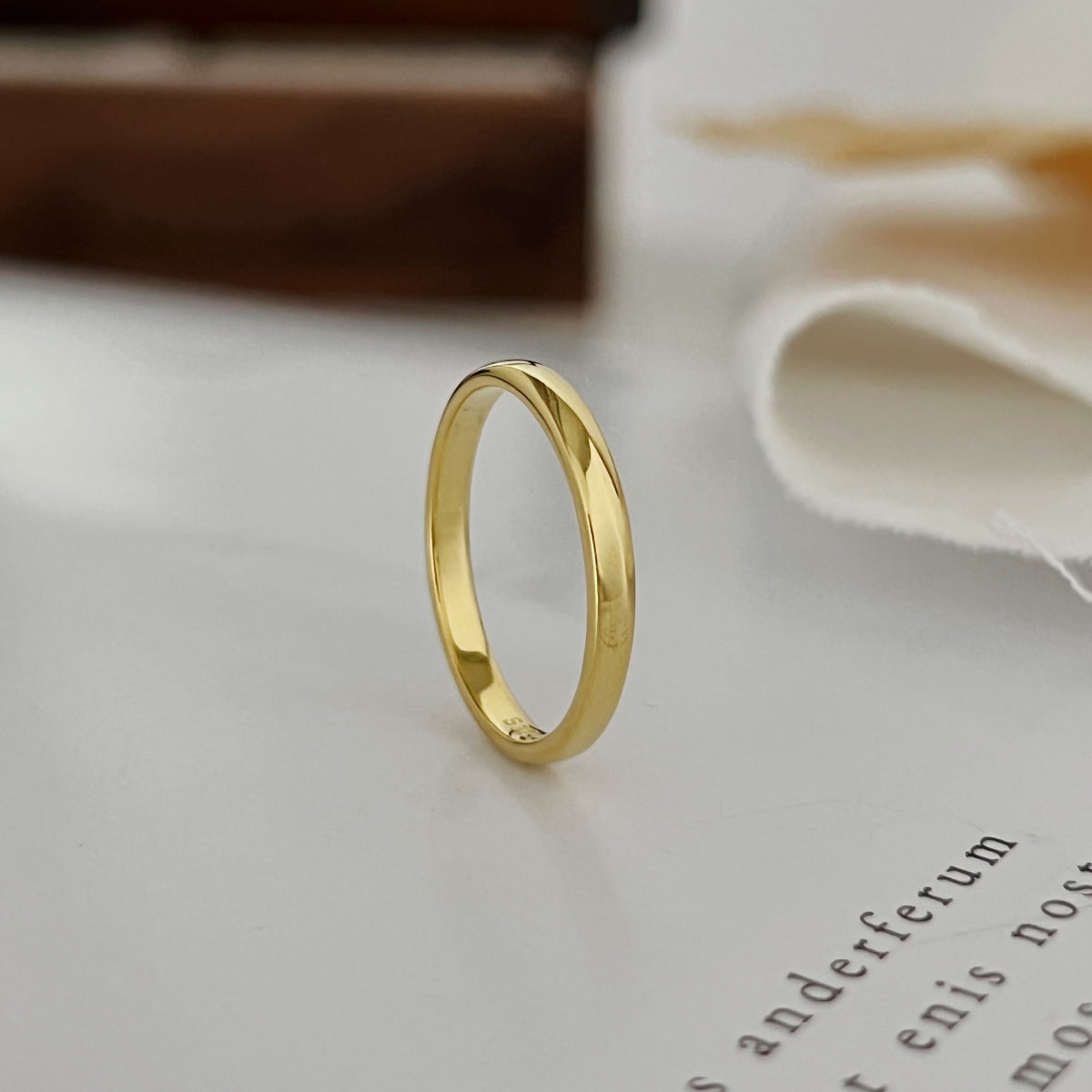 18k Gold-Plated Valéur Stacker Ring