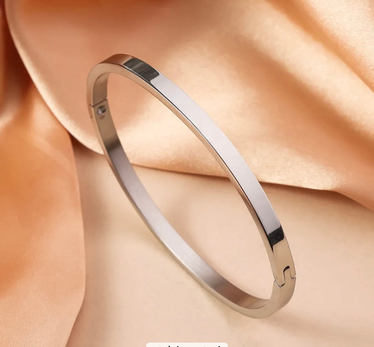 Stainless Steel Solid Bangle