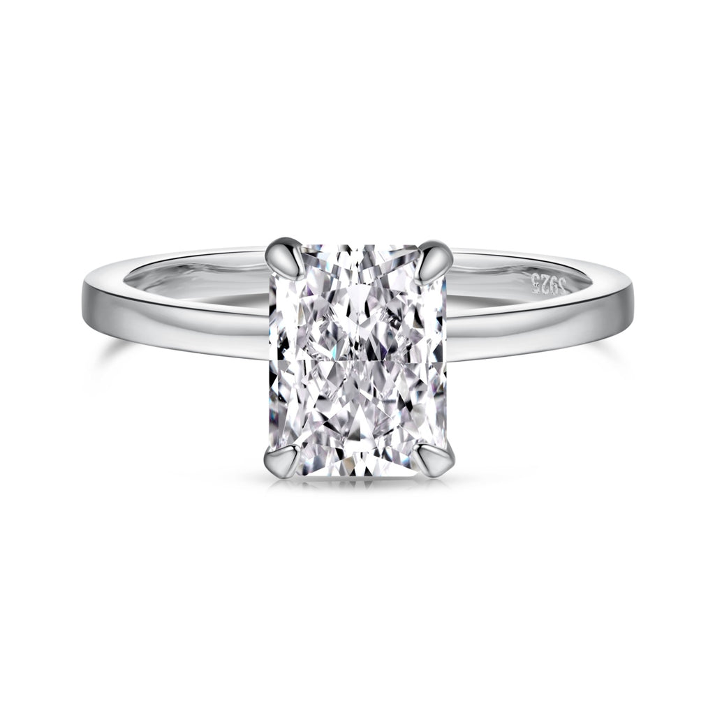 Sterling Silver 2.0ct ‘Monroe’ Solitaire Ring
