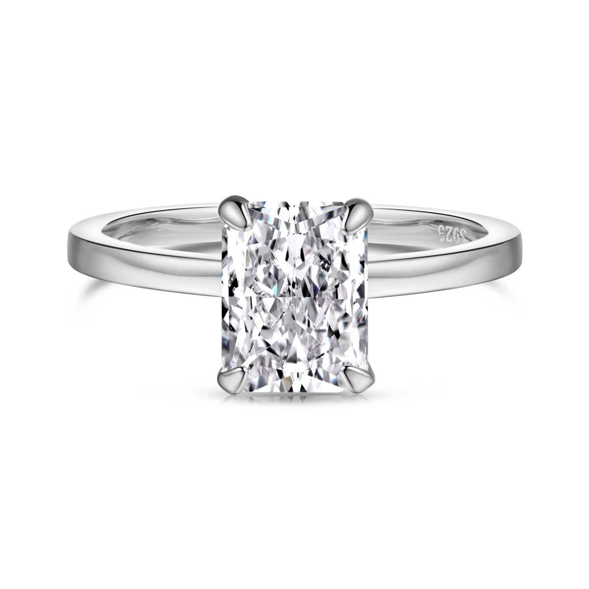 Sterling Silver 2.0ct ‘Monroe’ Solitaire Ring