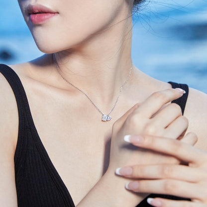 Sterling Silver ‘Toi et Moi’ Necklace