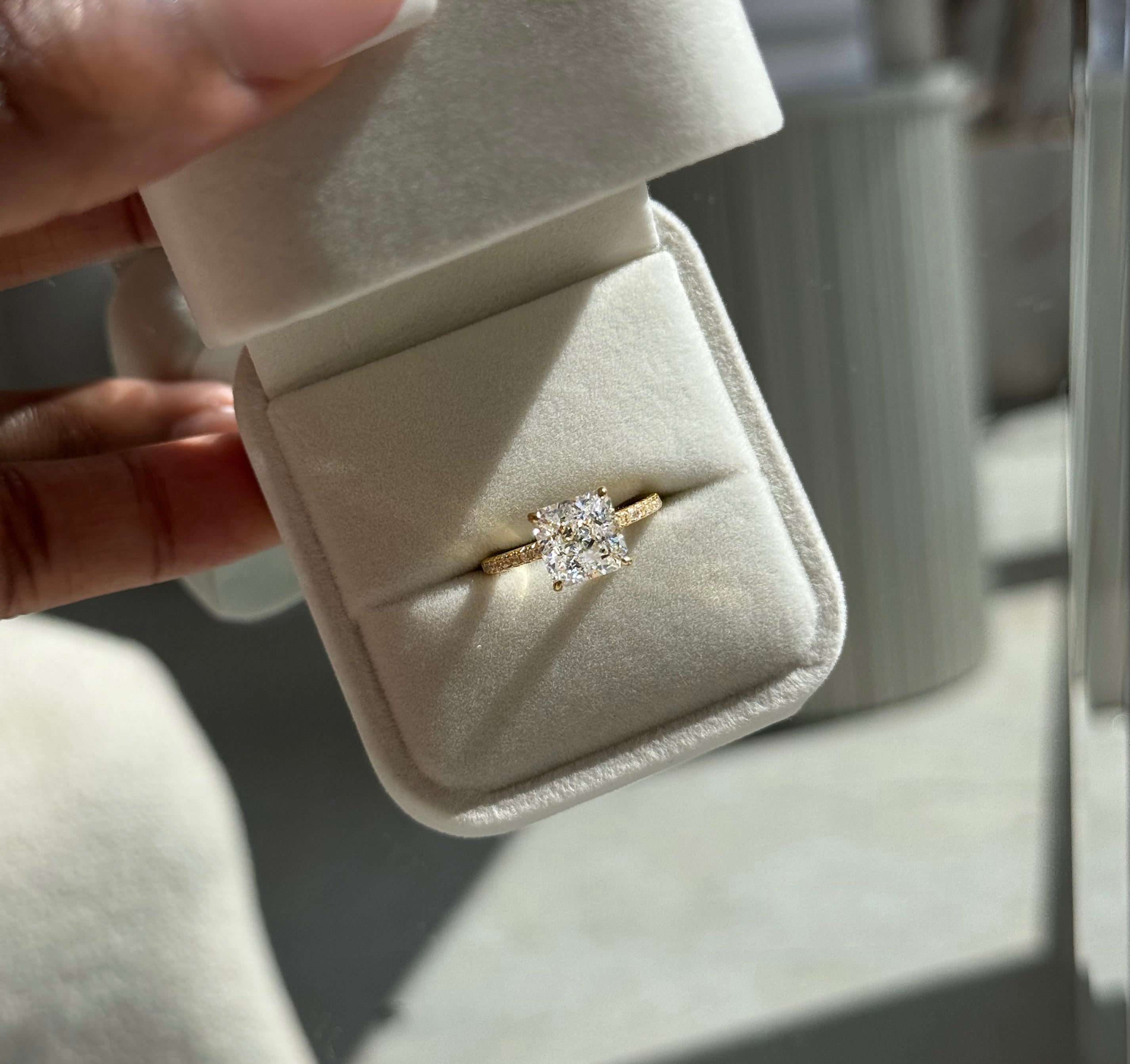 18k Gold Plated Princess Cut ‘Iris’ Ring (Limited Edition)