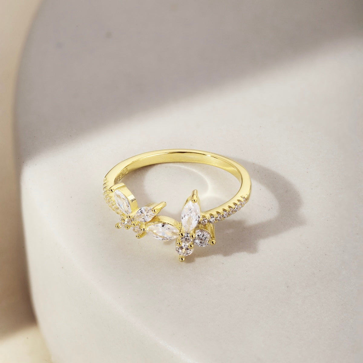 18K Gold-Plated ‘Céline’ Ring