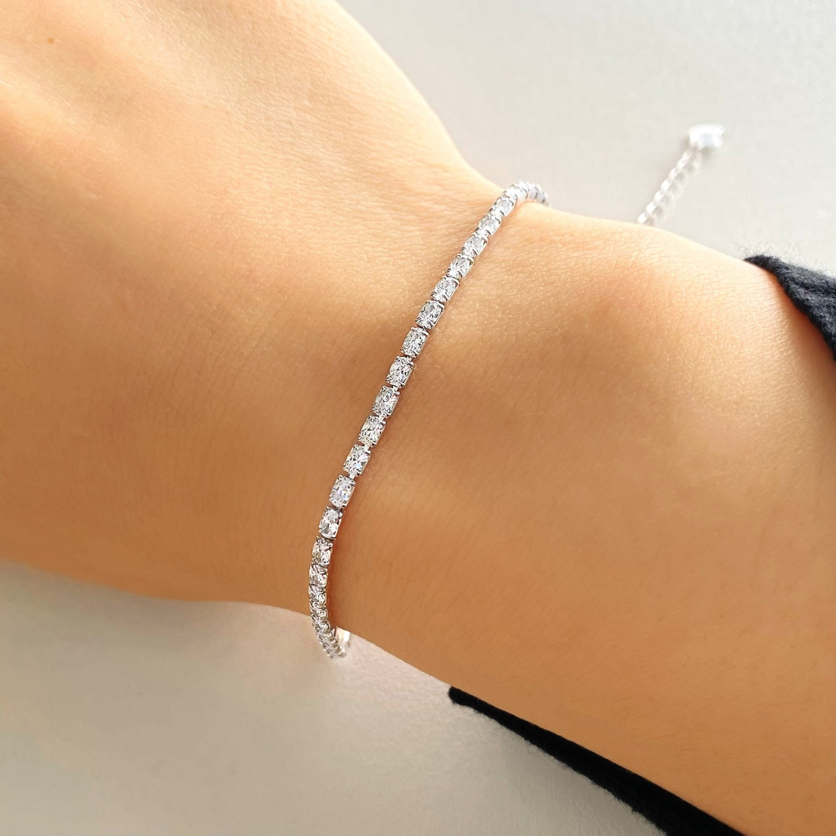Sterling Silver 3mm Tennis Bracelet