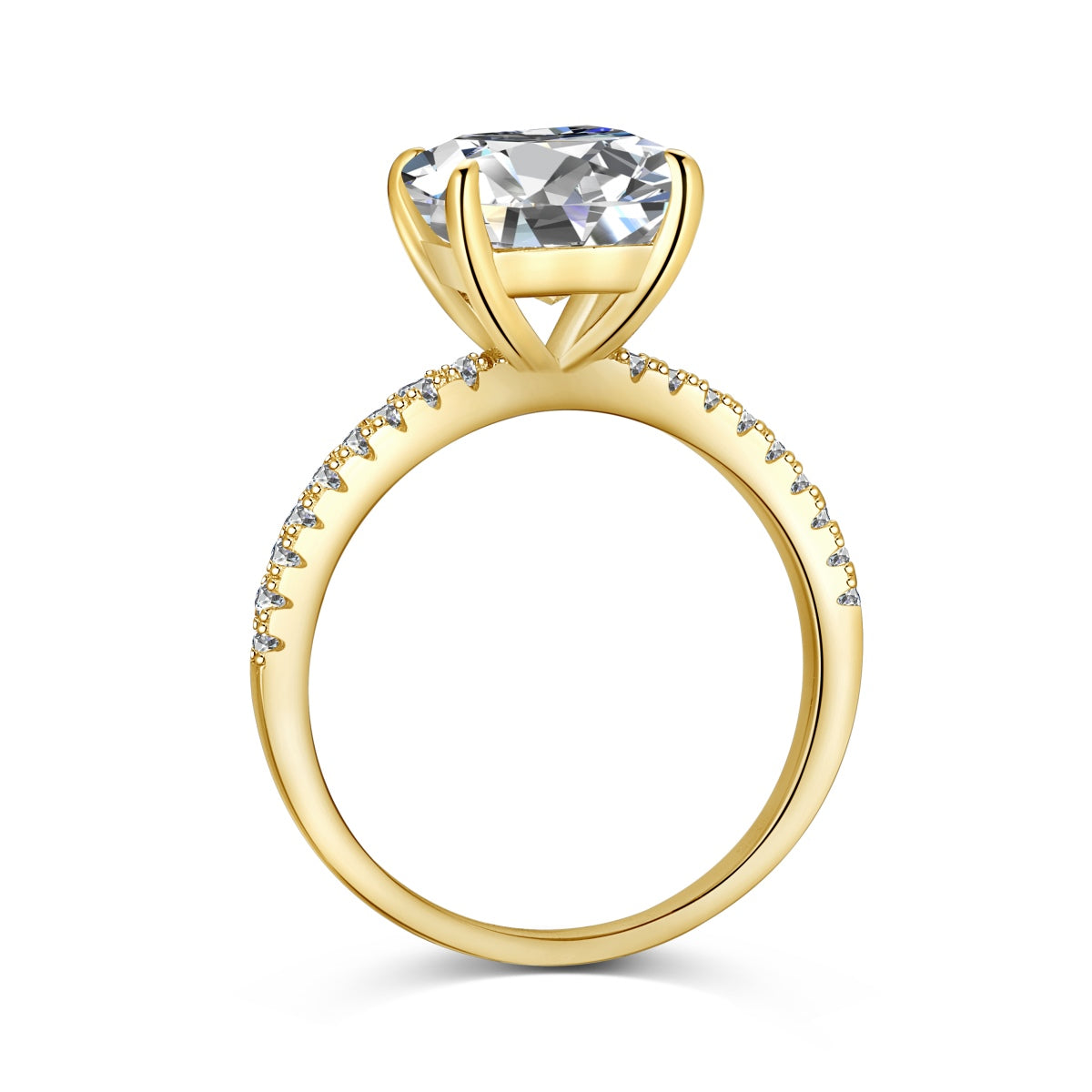 18k Gold Plated Princess Cut ‘Iris’ Ring (Limited Edition)