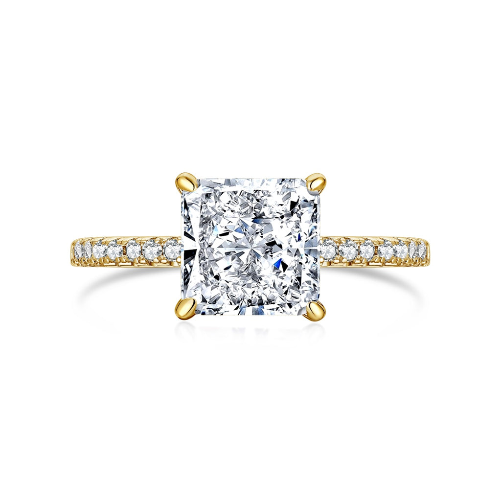 18k Gold Plated Princess Cut ‘Iris’ Ring (Limited Edition)