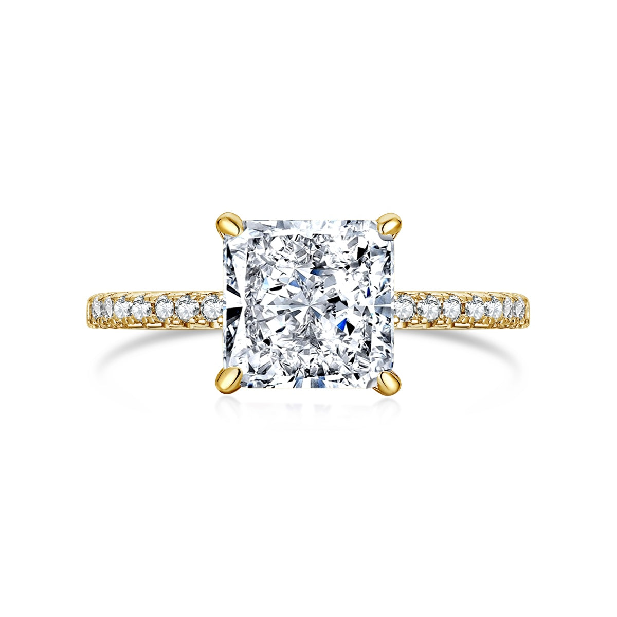 18k Gold Plated Princess Cut ‘Iris’ Ring (Limited Edition)