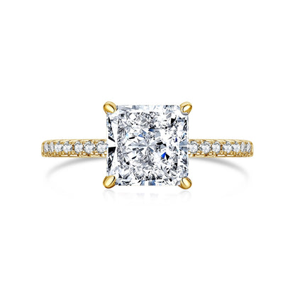 18k Gold Plated Princess Cut ‘Iris’ Ring (Limited Edition)